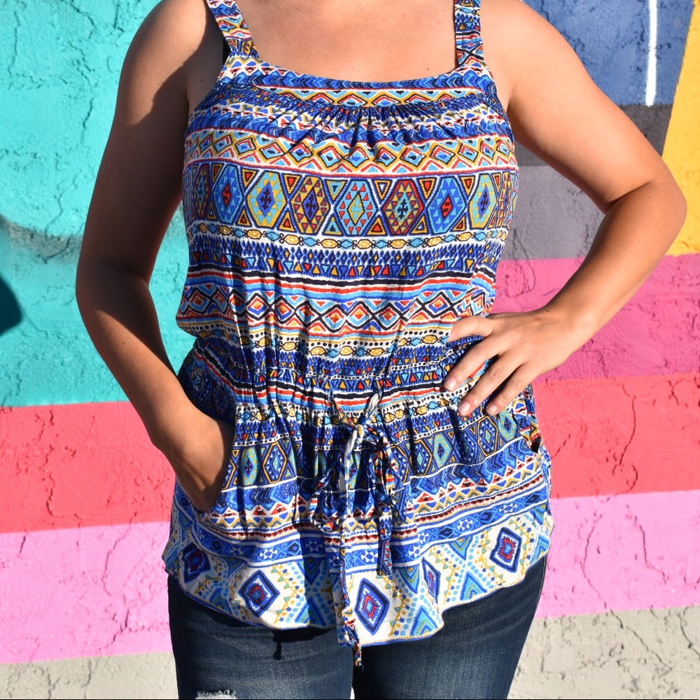 Aztec Print Tank - Picture 8 of 9